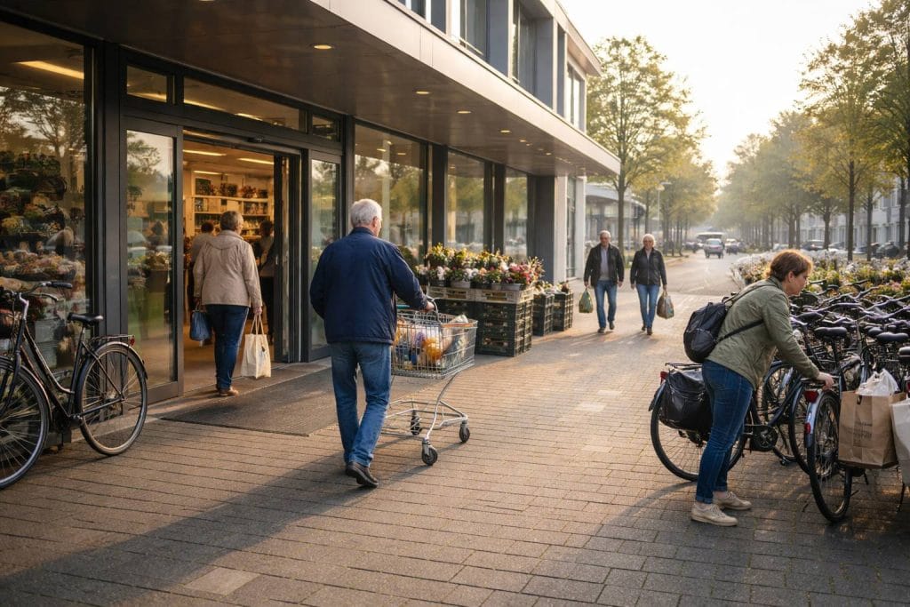 ochtend boodschappen doen