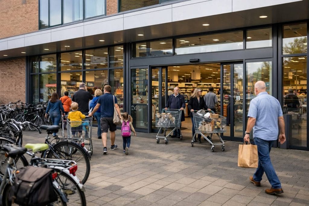 supermarket entrance